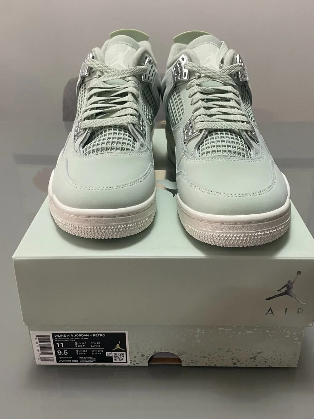 Jordan 4 Retro Men's Sneakers - Seafoam